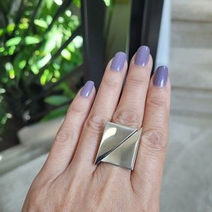 Custom silver ring, size 8